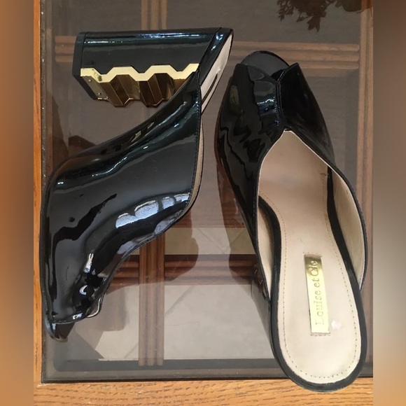 Louise et Cie Korella Patent Leather Mules - Picture 3 of 8